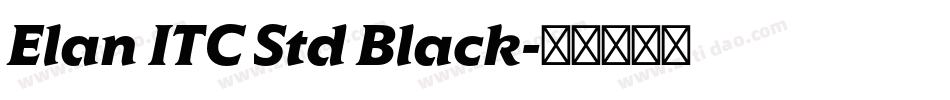 Elan ITC Std Black字体转换